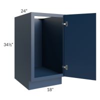  Portland Navy Blue 18" Full Height Door Base Cabinet