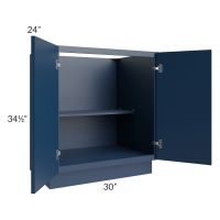  Portland Navy Blue 30" Full Height Door Base Cabinet