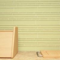 Cristezza Club Glass Tile in Light Olive - 9.5" x 10.5"