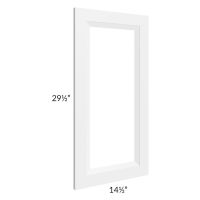 Salem White 15x30 Clear Glass Door (Cabinet Sold Separately)