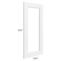 Union White 15x36 Clear Glass Door (Cabinet Sold Separately)