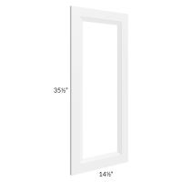 Salem White 15x36 Clear Glass Door (Cabinet Sold Separately)