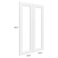 Salem White 24x42 Clear Glass Door (Cabinet Sold Separately)