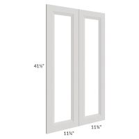 Salem Light Grey 24x42 Clear Glass Door (Cabinet Sold Separately)
