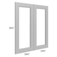 Union Grey 30x36 Clear Glass Door (Cabinet Sold Separately)