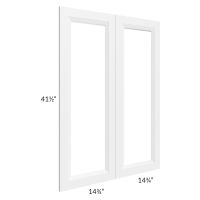 Salem White 30x42 Clear Glass Door (Cabinet Sold Separately)