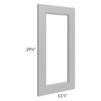 Union Grey Clear Glass Door for a 24x30 Diagonal Corner Wall Cabinet (Cabinet Sold Separately)