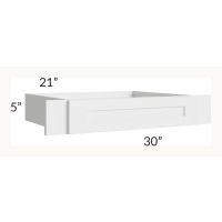 Midtown White Shaker 30" Vanity Knee Drawer (Trimmable to 24")