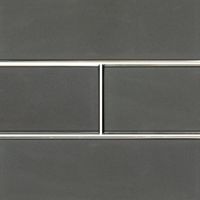 Metallic Gray Bevel 4" X 12" Subway Tile
