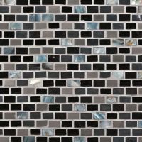 Midnight Pearl Brick Glass & Metal Tile