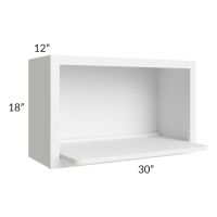 Dakota White 30x18 Microwave Cabinet