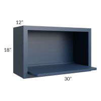 Portland Navy Blue 30x18 Microwave Cabinet