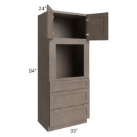 Providence Natural Grey 33x84 Oven Cabinet