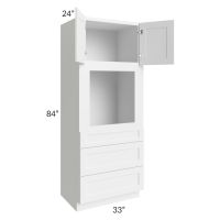 Providence White 33x84 Oven Cabinet