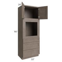 Providence Natural Grey 33x90 Oven Cabinet