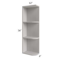 Midtown Light Grey Shaker 6x36 Open End Wall Cabinet – Left Opening