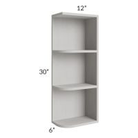 Midtown Light Grey Shaker 6x30 Open End Wall Cabinet – Right Opening