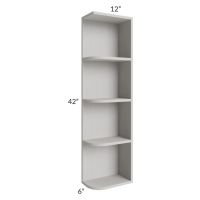 Midtown Light Grey Shaker 6x42 Open End Wall Cabinet – Right Opening