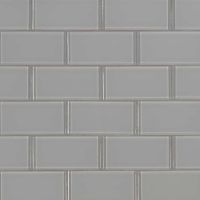Oyster Gray Subway 2 x 4 x 8mm Mosaic Tile