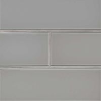 Oyster Gray Subway Tile 4 x 12 x 8mm Glass Tile