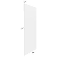 Midtown White Shaker 48 x 120 Back Panel (1/2" Thick)