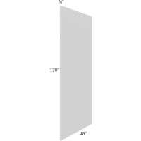 Midtown Painted Grey Shaker 48 x 120 Back Panel (1/2" Thick)