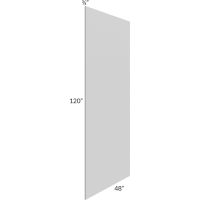 Midtown Painted Grey Shaker 48 x 120 Back Panel (3/4" Thick)