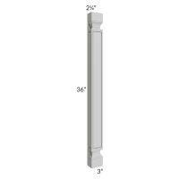 Midtown Painted Grey Shaker 36" Wall Plain Pilaster