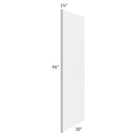 Midtown White Shaker 30x96 Refrigerator End Panel with a 1-1/2" Return