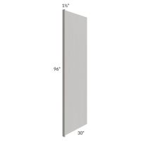 Midtown Light Grey Shaker 30x96 Refrigerator End Panel with a 1-1/2" Return