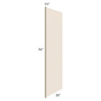 Midtown Cream Shaker 30x96 Refrigerator End Panel with a 1-1/2" Return