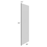 Midtown Painted Grey Shaker 30x96 Refrigerator End Panel with a 1-1/2" Return