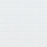 Retro Brick Bianco White Subway Tile