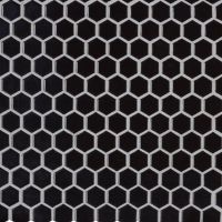 Retro Nero 1" Hexagon 6mm Glossy Wall Tile