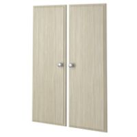 35 Inch Tall Deluxe Doors for Easy Track Closet System - Weathered Grey (Pair)