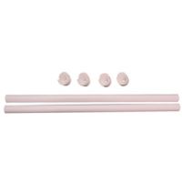 24" Wardrobe Rods/Ends (2 pack)