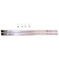 24" Wardrobe Rods/Ends Chrome (2 pack)