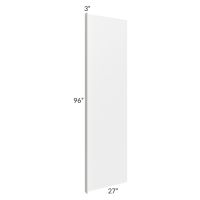 Southport White Shaker 96" Refrigerator Panel with a 3" Return