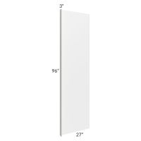 Charlotte White 96" Refrigerator Panel with a 3" Return