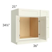 Linen Shaker 36" Vanity Base Cabinet