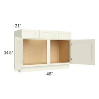 Linen Shaker 48" Vanity Base Cabinet