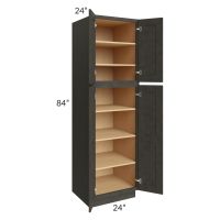 Charcoal Grey Shaker 24x84x24 Wall Pantry Cabinet
