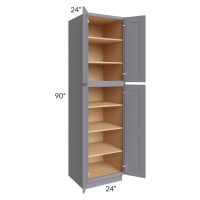Graphite Grey Shaker 24x90x24 Wall Pantry Cabinet