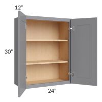 Grey Shaker 24x30 Wall Cabinet