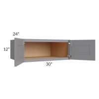 Grey Shaker 30x12x24 Wall Cabinet