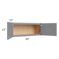 Grey Shaker 30x12 Wall Cabinet 