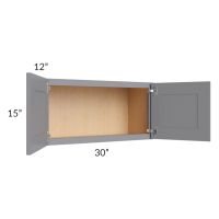 Grey Shaker 30x15 Wall Cabinet 