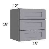 Graphite Grey Shaker 18" Vanity Countertop Cabinet
