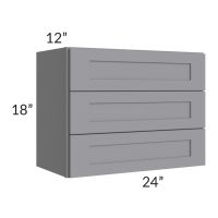 Graphite Grey Shaker 24" Vanity Countertop Cabinet