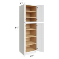 Brilliant White Shaker 24x84x24 Wall Pantry Cabinet
